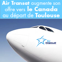 Air Transat<br>nouvelle offre<br>de voyage<br>au départ<br>de Toulouse