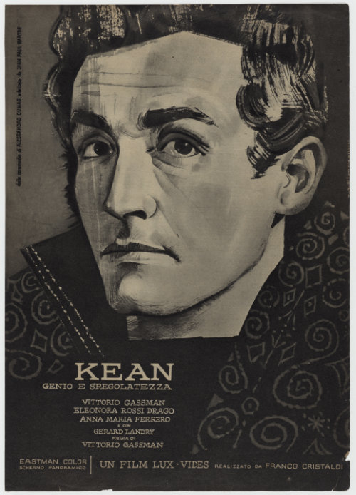 kean, de et avec Vittorio Gassman, et Francesco Rosi 1957 c. collection Fondation Pathé