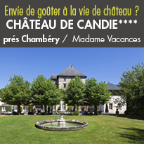 La vie de château<br>au Château de Candie****<br>sur les hauteurs<br>de Chambéry