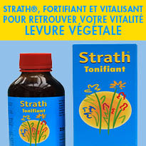 Complément alimentaire<br>Levure végétale STRATH®<br>fortifiants et tonifiants