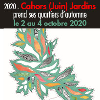 la 15e édition de Cahors Juin Jardins aura lieu du 2 au 4 octobre 2020