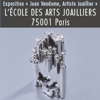 L’École des Arts Joailliers présente Jean Vendome, artiste joaillier