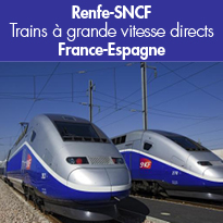 Nouveau<br>Trains à grande vitesse<br>directs France-Espagne