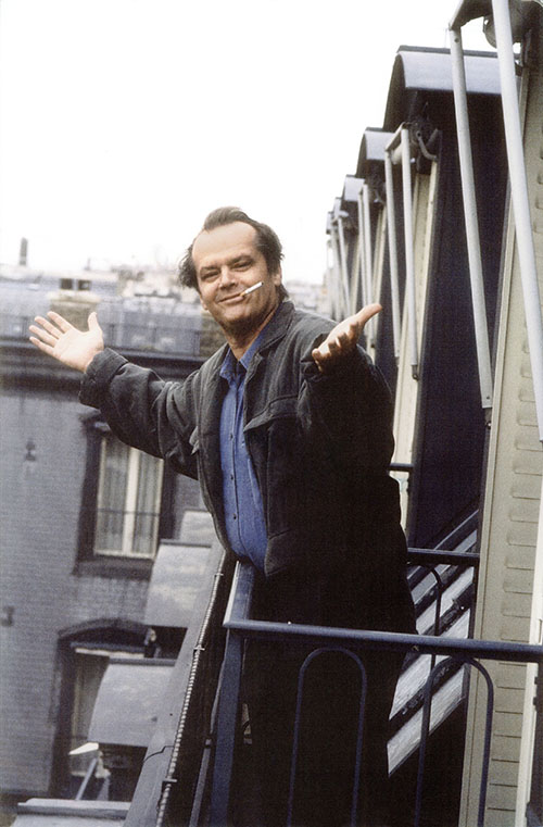 Jack Nicholson sur les toîts de la Place Vendôme - 1992