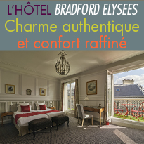 l’hôtel Bradford Elysées<br>à Paris<br> un 4 étoiles de charme