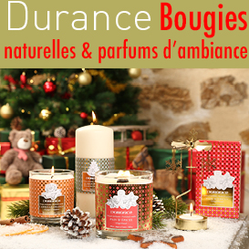 Bougies<br>parfums<br>et cadeaux<br>Chez Durance