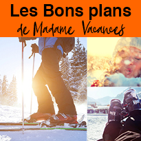 Le ski<br>chez Madame<br>Vacances<br>c’est facile !
