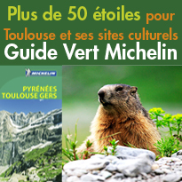 ￼￼￼Plus de 50 étoiles<BR>pour Toulouse<BR>et ses sites culturels<BR>dans le Guide Vert Michelin