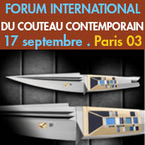 Le Forum International<br>du Couteau Contemporain<br>Paris (03)