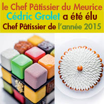 Talent<br>Cédric Grolet<br>élu Chef Pâtissier<br>de l'Année 2015