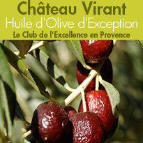 Huile d'Olive d'Exception<br>Domaine oléicole<br>Château Virant