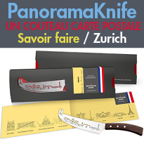 Souvenir<br>PanoramaKnife<br>un couteau design<br>couteaux « carte postale »