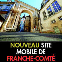 LE TOUT NOUVEAU<br>SITE MOBILE<br>DE FRANCHE-COMTÉ TOURISME