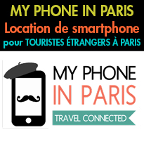 Nouveau<br>Location de smartphone tout compris<br>pour touristes étrangers à Paris