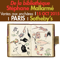 La vente de la bibliothèque<br>de Stéphane Mallarmé<br>15 octobre 2015<br>Sotheby’s