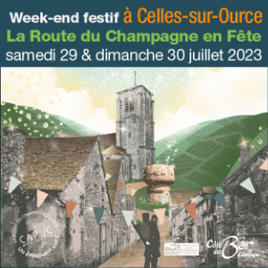 La Route du Champagne<br>à Celles-sur-Ource juillet 2023