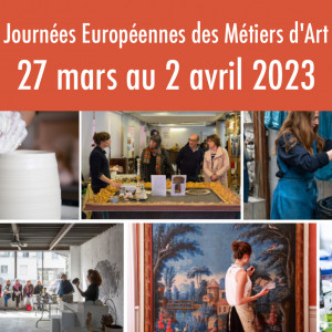 Journées Européennes des Métiers d'Art du 27 mars au 2 avril 2023