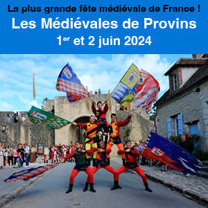 Provins, célébrera les 1er et 2 juin 2024 ses 39ème Médiévales.