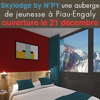OUVERTURE<br>DU 1er SKYLODGE<br>BY N’PY<br>A PIAU-ENGALY