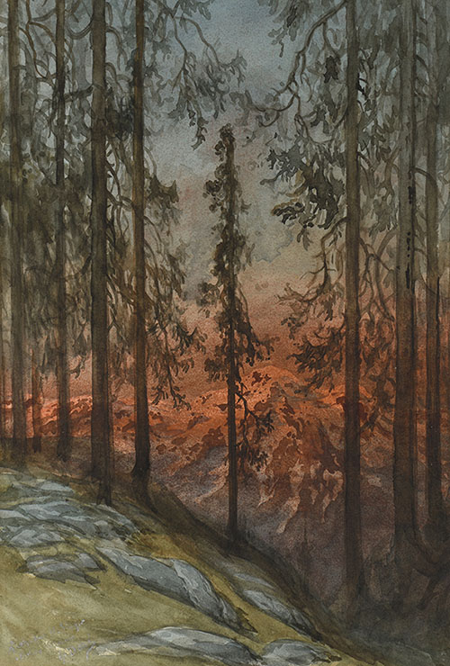 mailing- Galerie TERRADES - Gustave DorÇ, Paysage de montagne