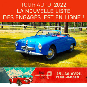 TOUR AUTO : nouvelle liste des concurrents en ligne !