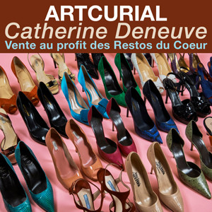Catherine Deneuve<br>Vente au profit des Restos du Coeur