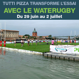 TUTTI PIZZA TRANSFORME L’ESSAI<br>AVEC LE WATERUGBY