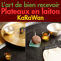 L’art de bien recevoir<br>Plateaux en laiton<br>KaRaWan