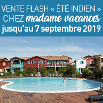 Bons plans<br>chez<br>madame<br>vacances<br>jusqu'au<br>7 septembre 2019