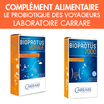 Voyager en toute sérénité<br>BIOPROTUS® Voyage<br>laboratoire Carrare