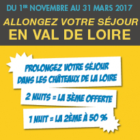Bon plan<br>Châteaux de la Loire<br>Opération<br>«2 x plus de couette»: