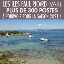 Les îles Paul Ricard recherchent des saisonniers