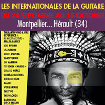 Le 21eme Edition<br>des Internationales<br>de la guitare<br>Montpellier (34)