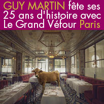 Guy Martin<br>fête ses 25 ans d’histoire<br>avec Le Grand Véfour<br>Paris 75001