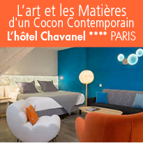 Paris<br>l’hôtel Chavanel<br>L’ART ET LES MATIÈRES<br>D'UN COCON CONTEMPORAIN