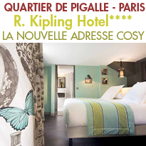 R. Kipling Hôtel****<br>HORS DU TEMPS <br>AU COEUR DU MYTHIQUE PIGALLE