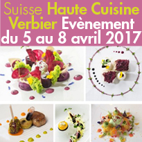 Suisse<br>Du 5 au 8 avril<br>la Gastronomie<br>prend de la hauteur<br>à Verbier ! 
