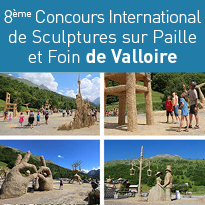 Sculptures sur Paille et Foin à Valloire