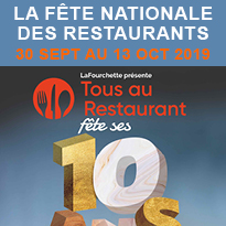 TOUS AU<br>RESTAURANT<br>FÊTE SES 10 ANS !