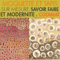 MOQUETTE ET TAPIS SUR MESURE<br>CODIMAT<br>NOUVELLE COLLECTION