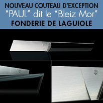 “PAUL” dit le “BLEIZ MOR”<br>couteau d’inspiration maritime<br>￼￼￼￼Fonderie de Laguiole
