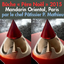 Paris (01)<br>Mandarin Oriental<br>la bûche<br>du Chef Pâtissier<br>Pierre Mathieu