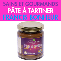 Noisette, cacao et baobab<br>Pâte à tartiner<br>de Francis Bonheur