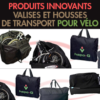 ￼Partir en voyage avec son vélo<br>Valises et housses de transport