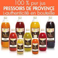 jus de fruits<br>équilibre et santé de la rentrée<br>Pressoirs de Provence