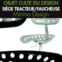 MIRIMA DESIGN<br>éditeur de l'iconique <br>siège tracteur/faucheuse