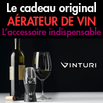idée de cadeau<br>un aérateur de vin<br>révolutionnaire