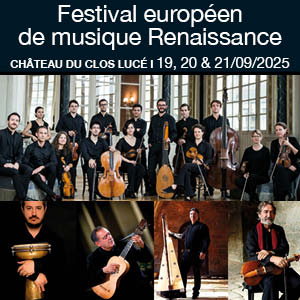 Festival européen de musique Renaissance du 19, 20 et 21 septembre 2025