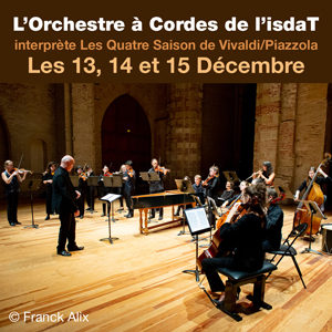 L'Orchestre à Cordes de l'isdaT interprète<br>Les Quatre Saison de Vivaldi/Piazzola