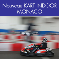 KART INDOOR<br>à MONACO<br>Jusqu’au 10 février